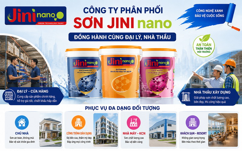 Công ty phân phối sơn JINI nano phục vụ những đối tượng nào?