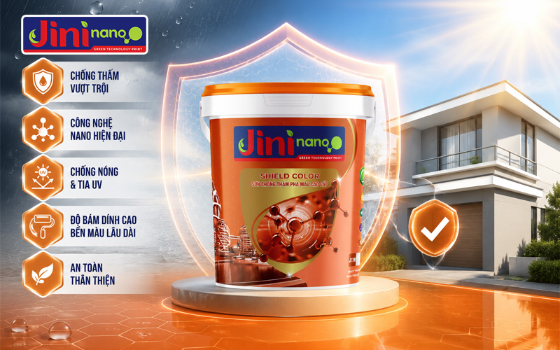 Vì sao nên lựa chọn sơn chống thấm chất lượng JINI nano cho mọi công trình?
