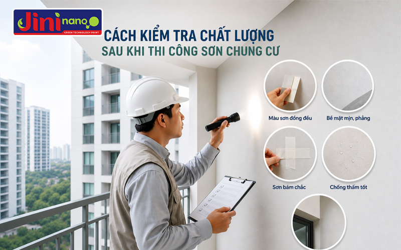 Cách Kiểm Tra Chất Lượng Sau Khi Thi Công Sơn Chung Cư